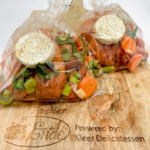 Boerenkip in braadzak, per 100 gram