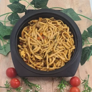 Bami kip en ei bordje, per stuk