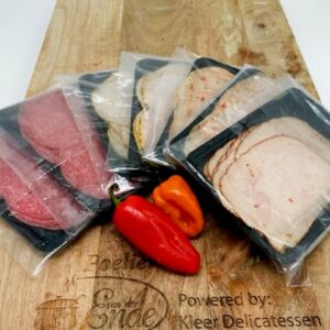 Diverse gesneden kip & kalkoen vleeswaren, per 100 gram