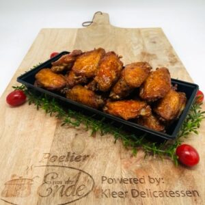 Gegrilde vleugels naturel, per 100 gram