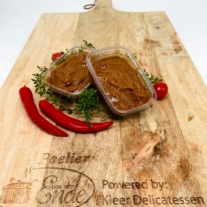 Huisgemaakte sate saus klein, per bakje