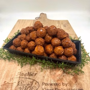 Kipballetjes Naturel, per 100 gram