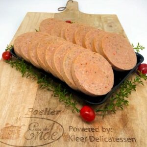 Kipburger schijf naturel, per stuk