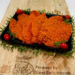 Kipschnitzel zigeuner, per 100 gram