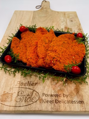 Kipschnitzel zigeuner, per 100 gram