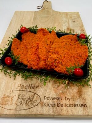 Kipschnitzel zigeuner, per 100 gram