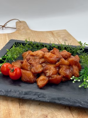 Kipfondue blokjes gemarineerd, per 100 gram