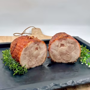 Gegrilde kiprollade groot, per 100 gram