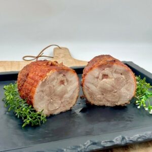 Gegrilde kiprollade groot, per 100 gram