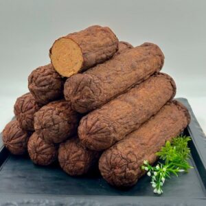Grillworst saté, per 100 gram