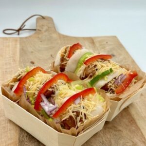mini Pita broodje gevuld pittig